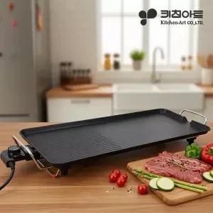 [키친아트] 허브 높이조절가능 66cm 와이드 멀티그릴 KAG-6629R / 구이그릴 전기그릴