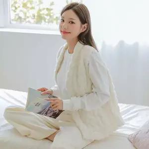 [버블돌]몽글몽글 겨울 밍크 수면조끼 홈웨어 파자마 5colors_P331698730