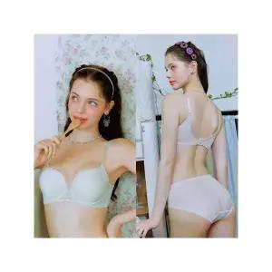 [솔브]균일가세일 옆선이 넓은 더블윙 모던 심플리 브라 F컵 노라인 헴팬티 세트 SBRD40.._P373962862