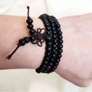 고품질 불교염주 흑단 염주 나무 8mm 108 단주 (WFGT9HW)