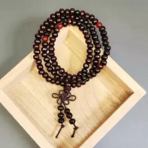 고품질 나무 6mm 홍단 염주 108 불교염주 단주 (WFGT9HZ)