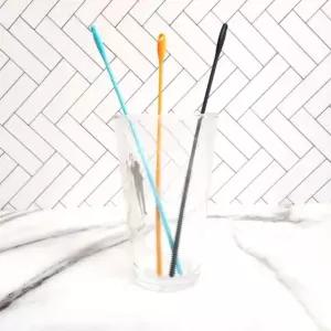 고품질 실리콘 빨대솔 긴빨대 부드러운 브러쉬 오렌지 빨대 (WFGT9JH)