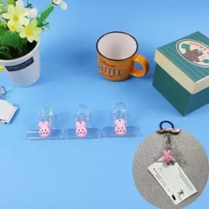 고품질 1P 문서집게 소품 토끼모양 플라스틱 문서 집게 튜브집게 (WFGT9PG)