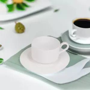 밀링 호텔커피잔 도자기 찻잔 티컵 소서 화이트 백색 무지 빈티지 다방커피 홍차잔