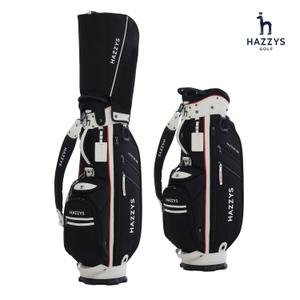 2025년 헤지스골프 8인치 남여공용 골프백 캐디백 화이트블랙 HZCB-008M