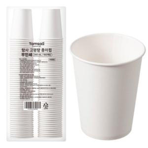 탐사 고평량 종이컵 무인쇄 260ml x 500개입