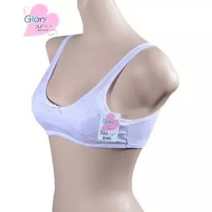 1단계 하트 주니어 스포츠브라 영문패턴 러블리 글로 (WFH2JPY)