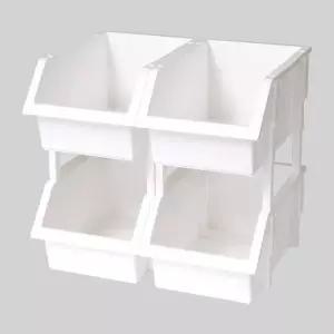 이유 적층형 다용도 정리함 4P 미니 수납 바스켓