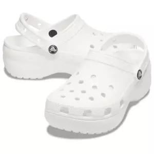 [크록스](대전신세계)클래식 플랫폼 클로그 우먼  206750-100(화이트)