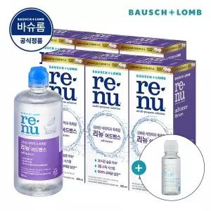 [바슈롬] 리뉴 어드밴스 355ml x 6개 바이오트루 60ml 증정 소프트 렌즈 세척액