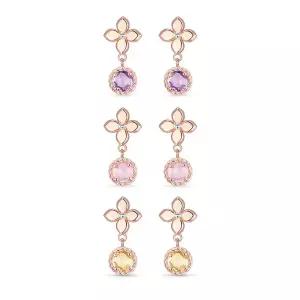 [도로시] 14k 퓨어 블라썸 드롭 귀걸이(랩 다이아몬드)(3type)