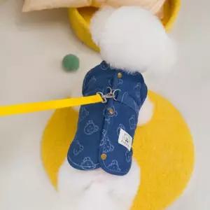 겨울 데님 자켓 청자켓 강아지하네스 조끼하네스 애견