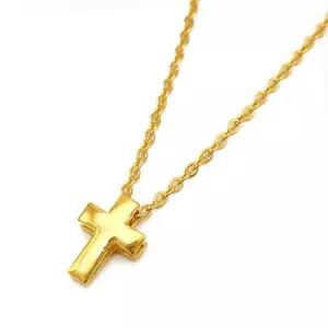 [골드리카]순금 미니십자가 목걸이 3.75g+14K잠금(99.9)