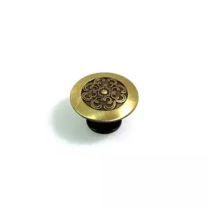 꽃 원형 갈착 1구 가구손잡이 38mm WA387C2