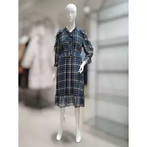 [하프클럽/씨]MARIOSI체크 러플 리본포인트 원피스SFOAH2550s