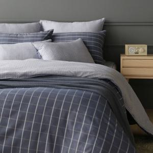 [위드휴]볼륨체크 누빔 이불커버 퀸(Q)