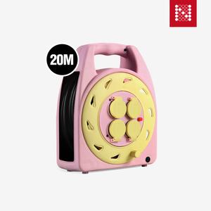 노마드 캠프릴 방수형 20M 핑크 접지릴 리드선 릴선 휴대용 캠핑 용품