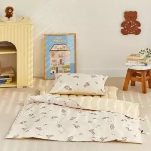 토토 60수 바이오워싱면 낮잠이불+토퍼+베개 풀세트