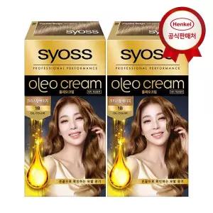 갤러리아 사이오스 올레오크림 새치염색약 1-B 크리스탈베이지 x 2개