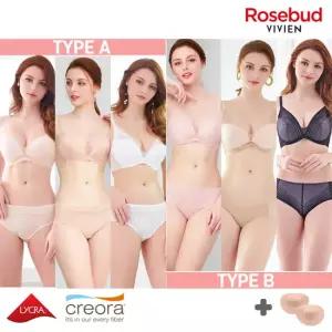 [방송히트]비비안 로즈버드 150-3 스킨누디 노와이어 브라팬티세트 7종