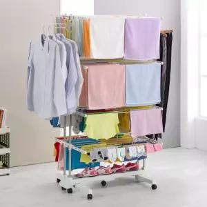 위즈홈 프리미엄 빨래건조대 8단 더블라인)