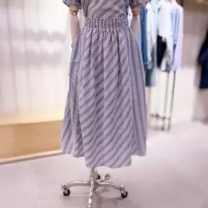 [대구백화점] [시에로]스트라이프 스모킹 롱스커트(DBSF2SKF102)