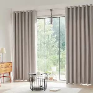 뷰하우스 비츠 3중직 사계절 아일렛 원톤 암막커튼 대형 거실커튼