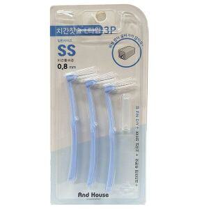 [오너클랜]교정기틈새 임플란트주변 치간칫솔 L타임 SS 0.8mm 3P