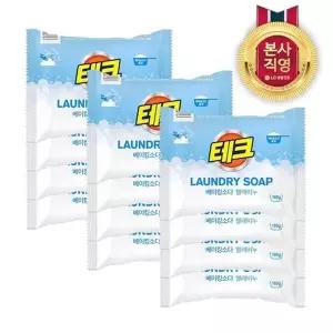 [엘지생활건강]테크 베이킹소다 빨래비누 180G x 12개