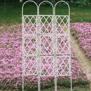 화이트 파티션 플랜트 B정원 170cm 3칸 지지 식물 (WFHJJ2U)