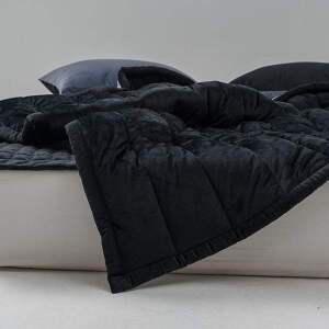 극세사이불 빌리 극세사 차렵이불 SS 블랙 1P 리버서블 겨울이불