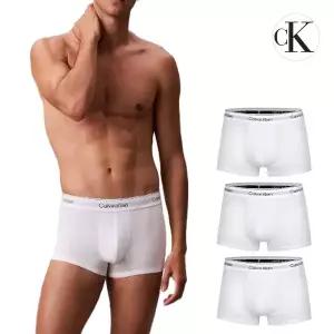 캘빈클라인 CK 언더웨어 코튼 스트레치 남자 드로즈 사각팬티 속옷 3매 세트 NB4389-100