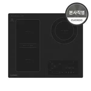 쿠쿠본사직영) 쿠쿠 3구 하이브리드 인덕션레인지 CIHR-D3415MFB(스탠드케이스150mm 포함)