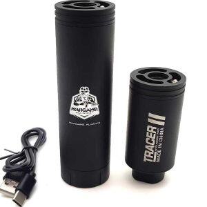 라이트 서바이벌 발광기 오토 소음기 USB 메탈 쇼트 트레이서 야광탄 플래시 야간 조명