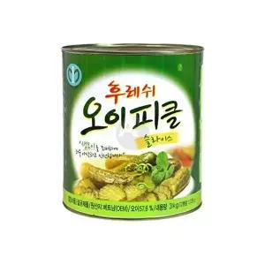 [셀러허브 1]일미 오이피클 슬라이스 3Kg 대용량 식당 업소용 식자재