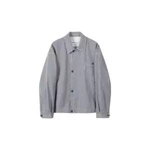 [커스텀멜로우](강남점) 헤드메이너 네이비 스트라이프 헤링턴 자켓 CWUAW24901BUX