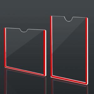 부착용 A4 꽂이판 투명 아크릴 알림판 게시판 월프레임 단면 벽메뉴판 플라스틱 유리 벽걸이메뉴판