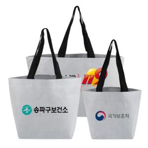 R PET 리유저블백(10개) 생활방수 반영구 굵은실 꼼꼼마감 인쇄 제작가능