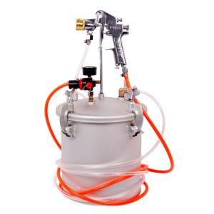 스프레이건 유선 무늬코트건 후끼통 석재 락카 페인트뿌리기 자동분사기 노즐5개 에어 6홀