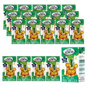 돈시몬 100%착즙 파인애플,백포도 주스 20개(125mlx20개)