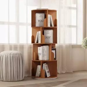 아트박스 가구느낌 샘회전책장 500 5단 책꽂이 원형 수납 360도