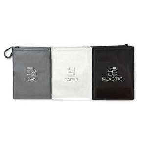 방수코팅 3단분리 재활용 분리수거함 소형 쓰레기통 3개세트