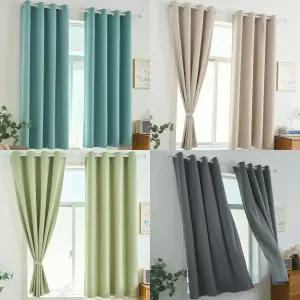 커튼콜 신상 작은창문 긴창 루시덴 아일렛 암막커튼 2장/6가지 색상