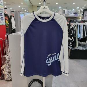 에어워크주니어 sh06 래쉬가드 바시티 래글런 배색 긴팔티셔츠  A253B1353C