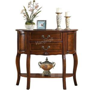 콘솔 반원 빈티지 원목 선반 현관 테이블 엔틱 거실