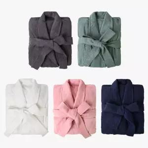 송월 40수 라이트 가운 목욕 바스 샤워 로브 여자 남자 커플 여성 남성