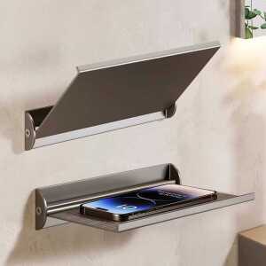 욕실스마트폰선반 접이식 핸드폰 와이파이 화장실 욕실선반 접착식 칸막이