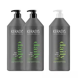 케라시스 데일리 두피 케어 샴푸 1500ml 2개 + 린스 1500ml 1개