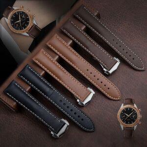 오메가 호환 시계줄 at150 가죽 스트랩 아쿠아테라 스피드마스터