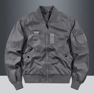 JEEP SPIRIT 봄 가을 빅사이즈 지퍼 남자 항공점퍼 주머니 야구 자켓